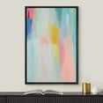 thumbnail image 2 of IDEA4WALL Framed Canvas Print Multicolor Pastel Watercolor Collage Abstract Shape Wall Art Modern Artwork Decorative Bohemian Colorful Chic for Living Room, Bedroom - Black 16"x24", 2 of 5