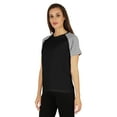thumbnail image 3 of Inkmeso Womens Raglan Short Sleeve T-Shirt Regular Fit Casual Solid Basic Tee T-Shirts, 3 of 7