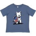 thumbnail image 3 of Inktastic US Flag Westie Boys or Girls Toddler T-Shirt, 3 of 5