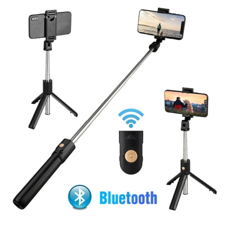 Selfie Stick Tripod with Bluetooth Remote, EEEKit Extendable Selfie Stick Tripod Cell Phone Holder with Wireless Shutter Compatible with iPhone...