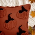 thumbnail image 2 of Sanmadrola Fall Pillow Covers 18x18 Throw Pillow Cases Set of 2 Halloween Thanksgiving Autumn Decorations Pumpkin Soft Plush Faux Fur Wool Couch Cushion Case for Sofa Bedroom Living Room Home Decor, 2 of 7