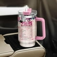 thumbnail image 5 of To Rose Handle Parade For Steel Flower Mommy Eleven Momma Mama Funny, Mom Gifts, Mom Life Messy Bun Floral Nutrition Facts, Tumbler 40 Oz With Handle Lid And Straw, 5 of 6