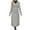 Gray, variant on Women's Long Winter Trench Coat Elegant Notch Lapel Double Breasted Classic Overcoat Warm Thick Jacket with Pocket