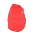 thumbnail image 2 of Dog High Visibility Apparel, Red Soft High Grade Composite Tarpaulin Waterproof Wearproof Dog  Reflective Raincoat  For Dogs For  S, 2 of 8