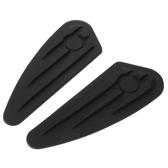 Supvox 1Pair Black Motorcycle Fuel Tank Pad Anti Slip Protector with Precision Cut for