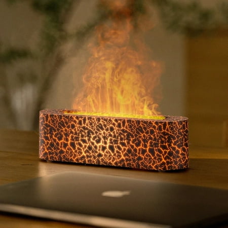 

Flame Diffuser Air Humidifier Ultrasonic Cool Mist Maker Fogger LED Essential Oil Aromatherapy Difusor