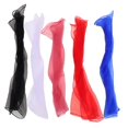 thumbnail image 3 of 5PCS Chiffon Dance Performance Scarves, Square Play Scarves, Juggling Props in Orange, 3 of 5