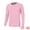 Pink White, variant on Unique Bargains Men's Striped T-Shirt Crew Neck Long Sleeves Pullover Tee Tops XL Black White