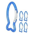 thumbnail image 6 of WHAMVOX 5 Pcs Outdoor Carabiner Outdoor Safety Buckle 6.00X3.20X0.50CM Blue, 6 of 8