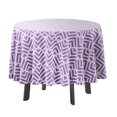 thumbnail image 1 of Vargottam Indoor/OutdoorRoundTablecloth 58 InchRoundTablecloth Waterproof PatioTableCloths,Spring/SummerTableCovers For Backyard CircularTable/Bbqs/Picnic -Lavender, 1 of 8