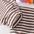 thumbnail image 6 of Kakishop Little Boy Girl Spooky Graphic Striped Embroidered Zip-up Mock Neck Long Sleeve Pullover Tops Kids Autumn Winter Clothes, 6-12 Months, 6 of 9