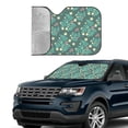 thumbnail image 4 of XMXT Car Sun Shade Windshield, Green Plant Texture Prints Sunshade for Car Windshield Sun Shades for Car SUV Truck, m, 4 of 9