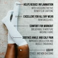 thumbnail image 6 of Skineez Hydrating Compression Socks 10-20mmHg, size S/M, White, 6 of 10