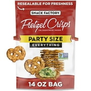 Snack Factory Everything Pretzel Crisps, Non-GMO, 14 oz Party Size Bag