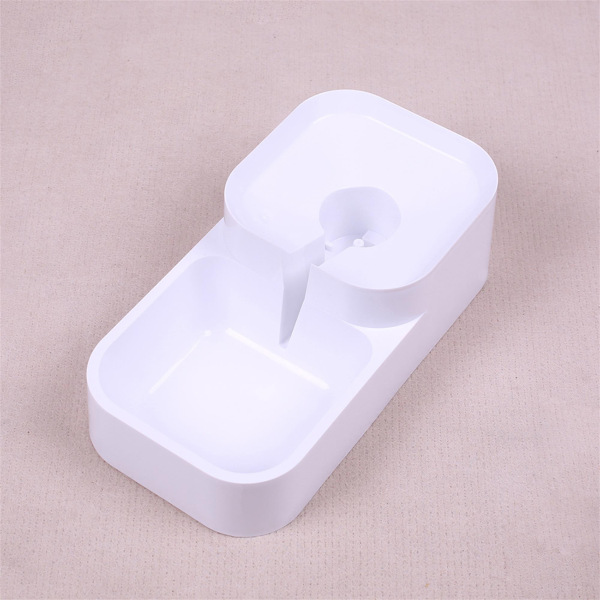 Pefilos Automatic Pets Feeder and Water Dispenser Set, Plastic Pet Dog Food Bowl for Small Medium Dogs Cats, 4.6 lbs Dog Bowl and 1.8 gal Water Bowls, White Pefilos Automatic Pets Feeder and Water Dispenser Set, Plastic Pet Dog Food Bowl for Small Medium Dogs Cats, 4.6 lbs Dog Bowl and 1.8 gal Water Bowls, White