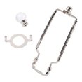 thumbnail image 4 of Shisuyan 1 Set Lampshade Frame Lampshade Bracket Silver Metal Adjustable Length Indoor Lighting, 4 of 8