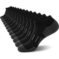 thumbnail image 2 of FQY Mens Athletic Ankle Socks Moisture Wicking Cushion Running Low Cut Sock 6 Pack, 2 of 8