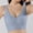 Blue, variant on Women's Wireless Bra Seamless No Bulge Light Support Bra No Underwire Stay in Place Wide Straps Machine Washable T Shirt Bra,White,M
