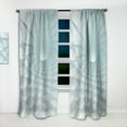 thumbnail image 2 of DESIGN ART Designart '3D Light Blue Geometric Tunnel' Modern Curtain Single Panel 52 in. wide x 108 in. high - 1 Panel 108 Inches, 2 of 5
