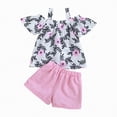 thumbnail image 4 of CAUYDY Baby Girls Sleeveless Tank Top and Shorts 2Pcs Set Toddler Girls Summer Outfit Set Litter Kids Girl Spring Clothes 12-24M 3T 4T 5T 6T (Sizes 3-4 Years,F02-Pink), 4 of 8
