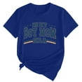 thumbnail image 2 of Tittly T Shirts for Women Tshirts Shirts Women's In My Boy Mom Printed T Shirt Cotton Round Neck Casual Short Sleeves Basic Tees Summer Tops Blue M, 2 of 4