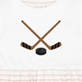 thumbnail image 4 of Inktastic Sports Hockey Sticks Girls Baby Dress, 4 of 5