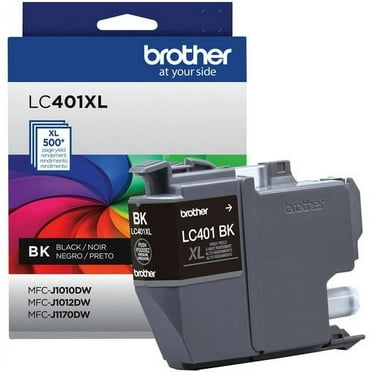 Brother LC401XLBKS Original High Yield Inkjet Ink Cartridge - Single Pack - Black - 1 Pack - 500 Pages | Bundle of 5 Each