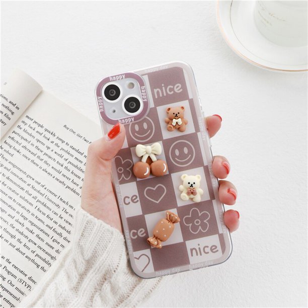 Funda con dibujo de oso en 3D para Samsung Galaxy A32 A22 A12 A52 A72 A21S A31 A51 A70 A71 A72 S22 S21 Ultra S20 S10 S9 Fivean unisex