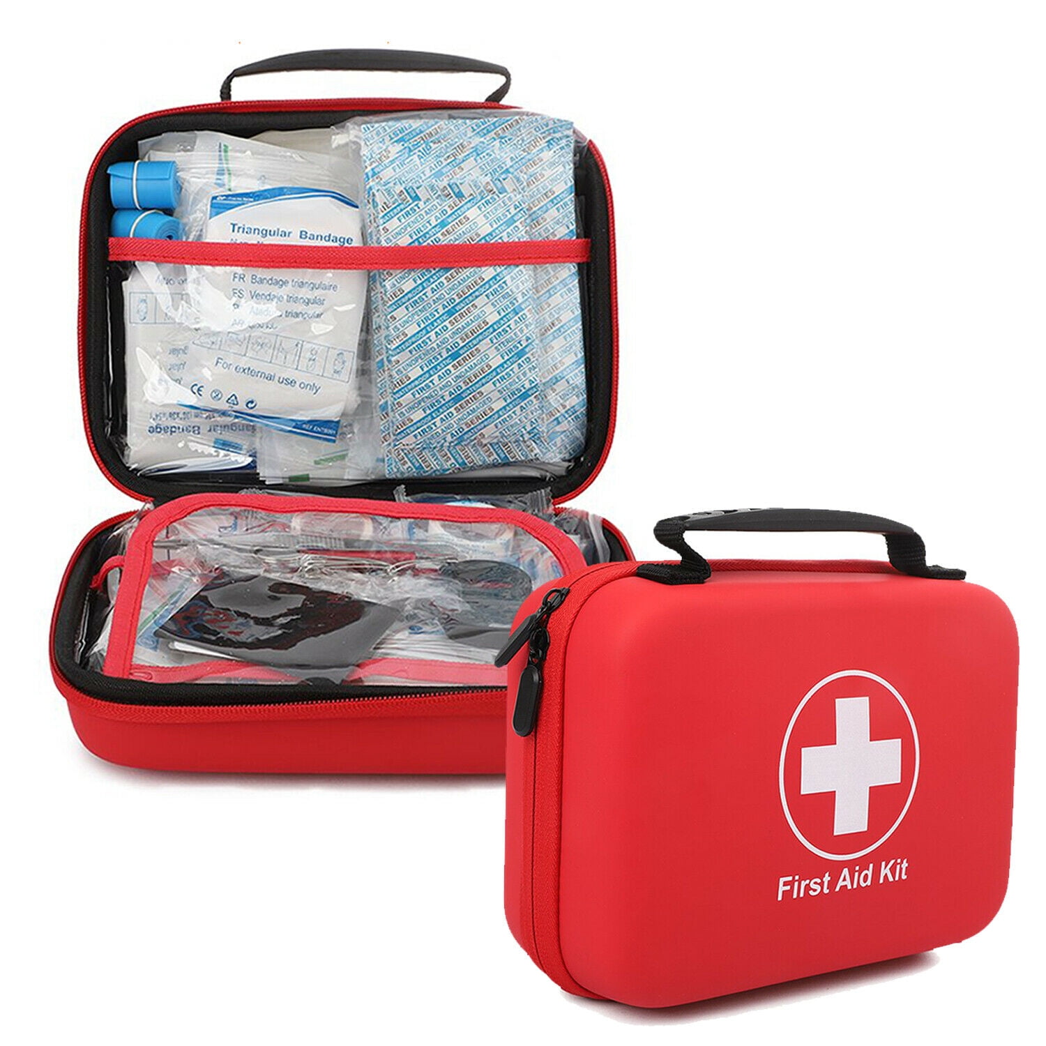 237 Pieces First Aid Kit Car Home Office Compact Emergency Medical Survival  Kit
