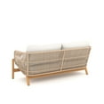 thumbnail image 4 of New Classic Furniture Solstice Wood Patio Loveseat in Natural/Linen Beige, 4 of 4