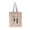 Beige-Letter-h(1 Piece), variant on Beige Floral Monogram Letter Tote Bag Canvas With Zipper Pocket