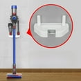 thumbnail image 2 of Wall-Mounted Vacuum Cleaner Holder - White Universal Storage Rack with No-Drill Installation, Space-Saving Design, Durable Material & Easy-to-Clean Surface for Home Organization (Lightened Inner, 2 of 6