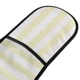 thumbnail image 2 of Dailycode Double Sided Oven Mitt with Loop Heat Resistant Kitchen Long Potholders 7" x 35" Light Yellow and White Stripes, 2 of 6
