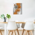 thumbnail image 2 of Teal Dandelion Canvas Wall Art Teal Grey Dandelion with Butterfly on Modern Abstract Wall Art Aesthetic Wall Decor for Living Room Bedroom Bathroom Office, Framed Ready to Hang, 2 of 7