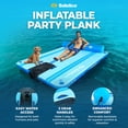 thumbnail image 2 of Solstice Original Floating Inflatable Dock RISE Water Mat 10 x 8 Foot Platform, 2 of 10