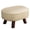 Beige, variant on Small Upholstered Pouf Ottoman Footrest For Couch Comfort Foam Poofs For Living Room Stackable Leather Foot Stool With Wood Legs For Entryway, Bedroom
