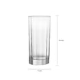 thumbnail image 3 of Juego de 6 Vasos Crisa de Vidrio Modelo Facetados Transparente, 3 of 4
