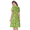 thumbnail image 2 of Bixox Robe d'Été à Manches Courtes pour Femmes Robe Ample Longueur Genou avec Poches-Cochons d'Inde, 2 of 7
