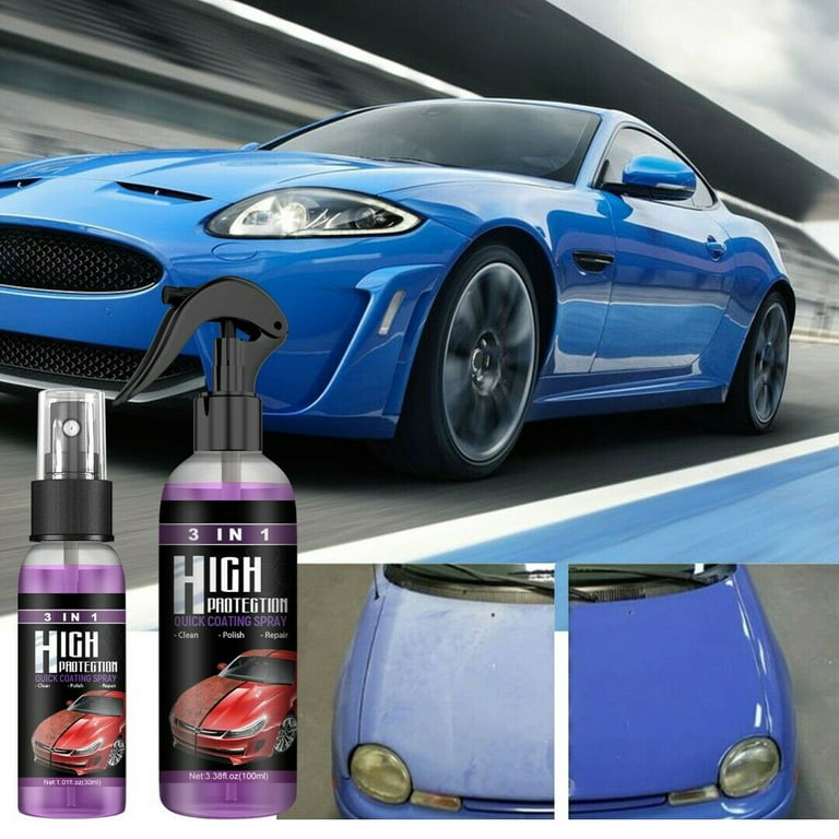 Car Ceramic Coating Spray, 3-in-1 High Protection Quick Car