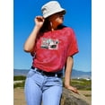 thumbnail image 2 of Retro Futuristic Collage Tie Dye Crystal Women -Image by Shutterstock, Female Large, 2 of 4