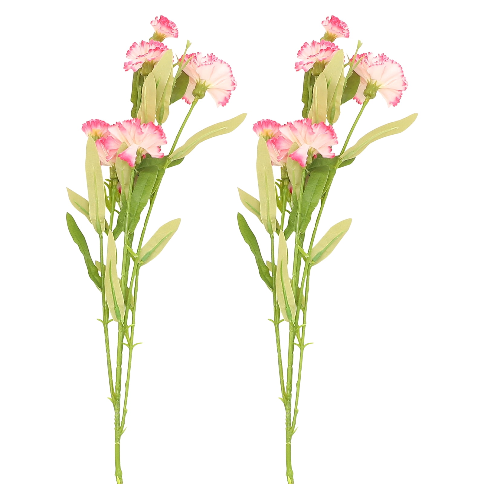 2Pcs Artificial Carnations Flowers Simulated Fake Carnations