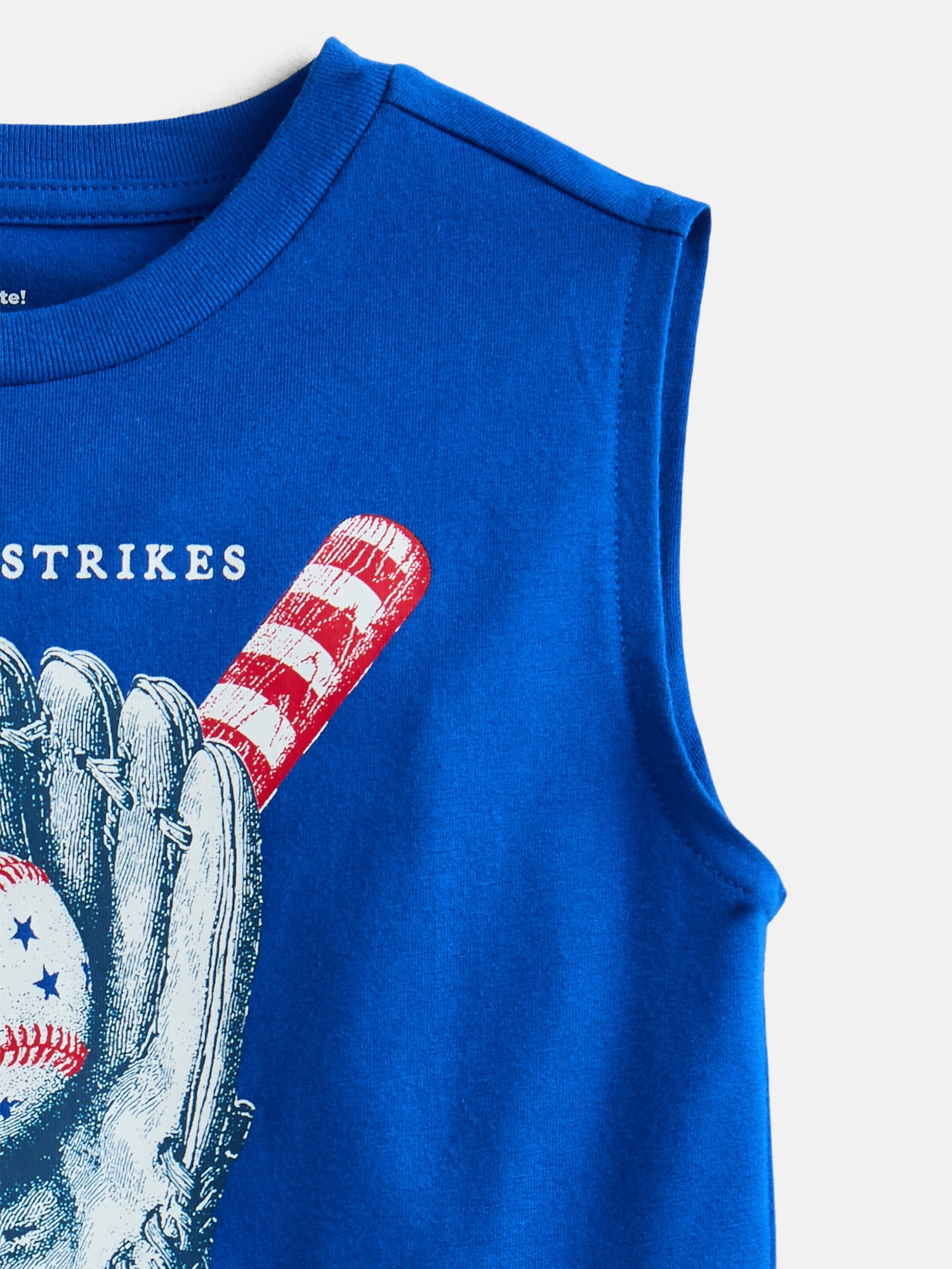 Fourth of July Patriotic Americana Boys Printed Tank Top from Way To Celebrate, Sizes 4-18
