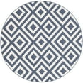 thumbnail image 2 of Surya  Alfresco Round Machine Made Indoor & Outdoor Area Rug - Charcoal & White - 8 ft. 9 in. x 8 ft. 9 in., 2 of 6