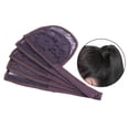 thumbnail image 2 of 5 Pcs Filet à Cheveux pour Faire des Queue de Cheval Filet Perruque Ajustable Accessoires Cheveux Marron, 2 of 9