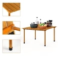 thumbnail image 5 of Portable Folding Roll-Up Camping Picnic Table, Natural Wooden Surface, with Carrying Bag, Foldable Design, Suitable for Outdoor, Beach, Party & Small Gatherings (4-6 People), 5 of 18
