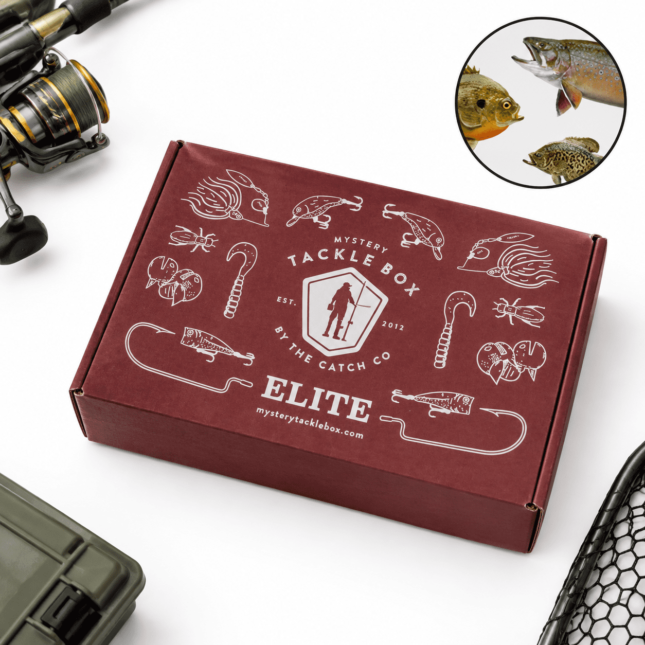 Elite Panfish & Trout Fishing Lure Kit with Hardbaits Soft Plastics and Terminal Tackle