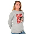 thumbnail image 5 of Betty Boop Sassy On Repeat Cute Women's Long Sleeve T Shirt Brisco Brands S, 5 of 6