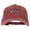Wine, variant on Vampire Fangs Embroidered Unstructured Cotton Cap - Navy OSFM