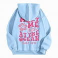 thumbnail image 4 of Towmus Women's Graphic Hoodies Oversized Sweatshirts Letter Flower Print Hooded Pullover Tops Cute Fall Clothes, 4 of 6