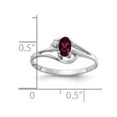 thumbnail image 2 of Primal Gold 14 Karat White Gold 5x3mm Oval Rhodolite Garnet and Diamond Ring, 2 of 3